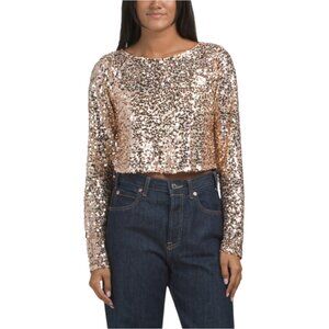 HAVER + BLAIR Milano Sequined Top